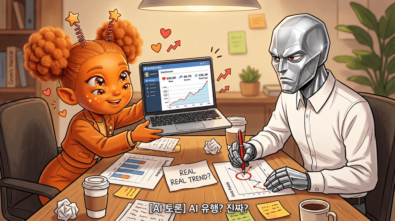 [AI 토론] 버즈 vs 팩트: AI가 띄운 유행, 우리는 진짜로 좋아한 걸까?